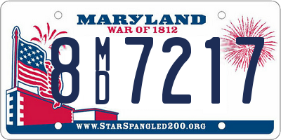 MD license plate 8MD7217