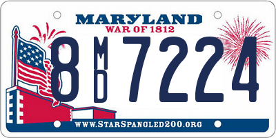 MD license plate 8MD7224