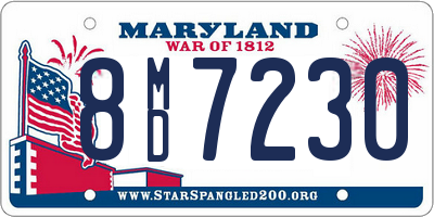 MD license plate 8MD7230