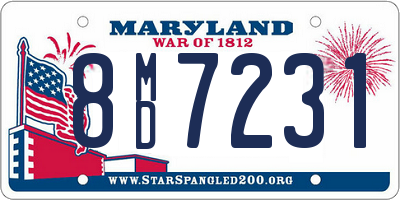 MD license plate 8MD7231