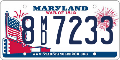 MD license plate 8MD7233