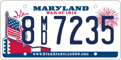 MD license plate 8MD7235