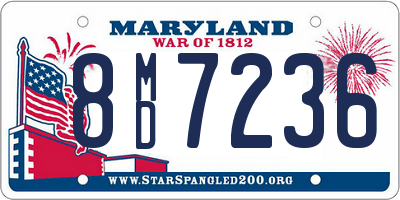 MD license plate 8MD7236