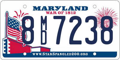 MD license plate 8MD7238