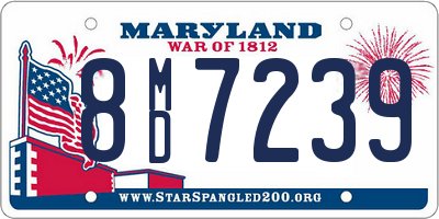 MD license plate 8MD7239