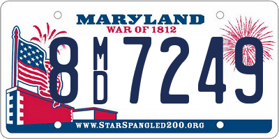 MD license plate 8MD7249