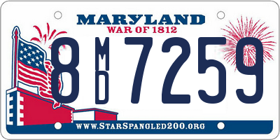 MD license plate 8MD7259