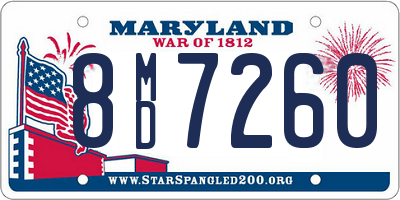 MD license plate 8MD7260