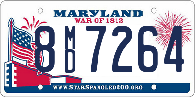 MD license plate 8MD7264
