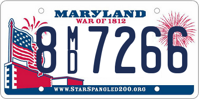 MD license plate 8MD7266