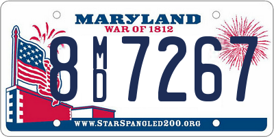 MD license plate 8MD7267