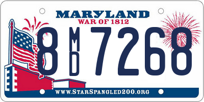 MD license plate 8MD7268