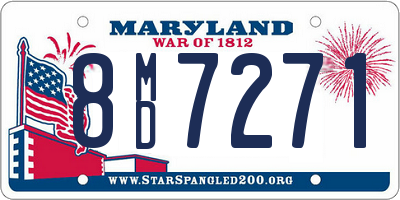 MD license plate 8MD7271