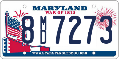 MD license plate 8MD7273