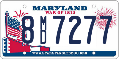 MD license plate 8MD7277