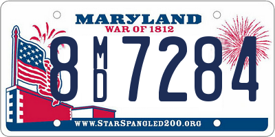 MD license plate 8MD7284