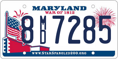 MD license plate 8MD7285