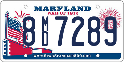 MD license plate 8MD7289