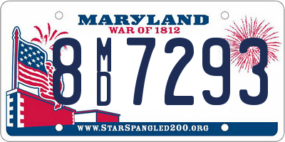 MD license plate 8MD7293