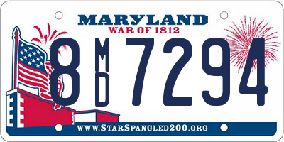 MD license plate 8MD7294