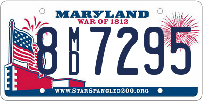 MD license plate 8MD7295