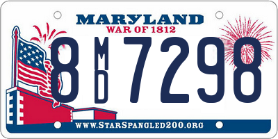 MD license plate 8MD7298