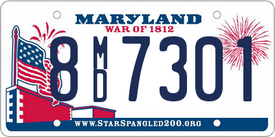 MD license plate 8MD7301