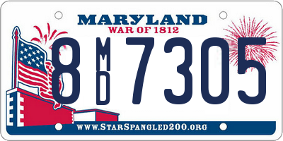 MD license plate 8MD7305