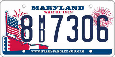 MD license plate 8MD7306