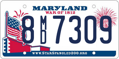 MD license plate 8MD7309