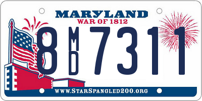 MD license plate 8MD7311