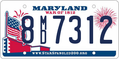 MD license plate 8MD7312