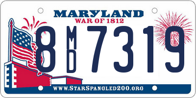 MD license plate 8MD7319