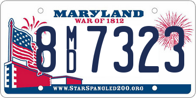 MD license plate 8MD7323