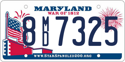 MD license plate 8MD7325