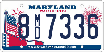 MD license plate 8MD7336