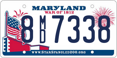 MD license plate 8MD7338