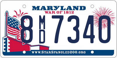 MD license plate 8MD7340