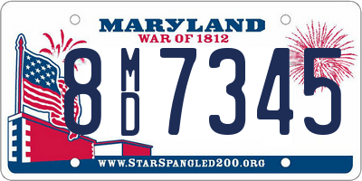 MD license plate 8MD7345