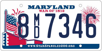 MD license plate 8MD7346