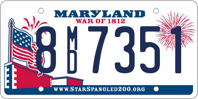 MD license plate 8MD7351