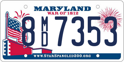 MD license plate 8MD7353