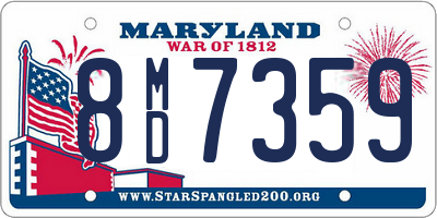 MD license plate 8MD7359