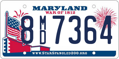 MD license plate 8MD7364