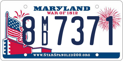 MD license plate 8MD7371