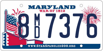 MD license plate 8MD7376