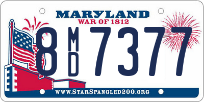 MD license plate 8MD7377