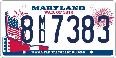 MD license plate 8MD7383