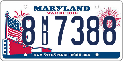 MD license plate 8MD7388