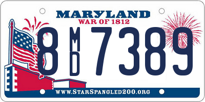 MD license plate 8MD7389